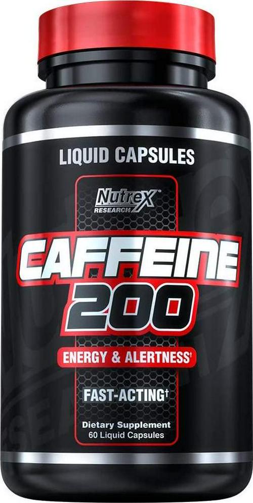 Nutrex Research Caffeine Pills 200 mg | Smooth Energy and Focus - Focused Energy for Your Mind and Body - No Crash - No Jitters | Liquid Capsules, 60Count