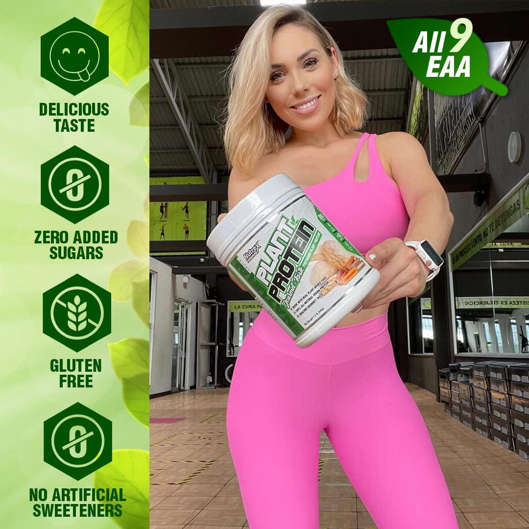 Nutrex Research Plant Protein | Great Tasting Vegan Plant Based Protein Powder | No Artificial Flavors, Colors, or Sweeteners, Gluten Free, Lactose Free | 18 Servings (German Chocolate Cake)