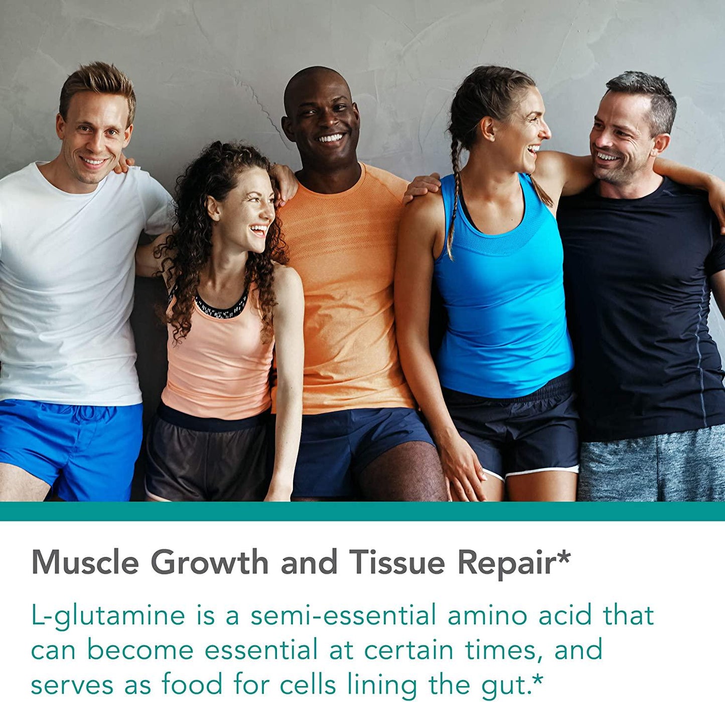 NutriCology L-Glutamine 800mg - Brain and GI Tract Fuel - Amino Acid - 250 Vegetarian Capsules