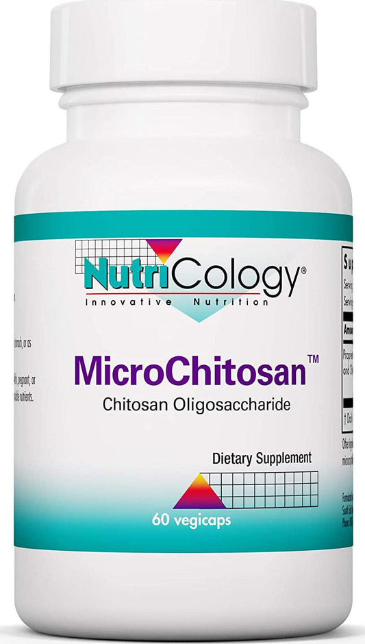 NutriCology MicroChitosan - Small Particle Chitosan from Shellfish - 60 Vegicaps