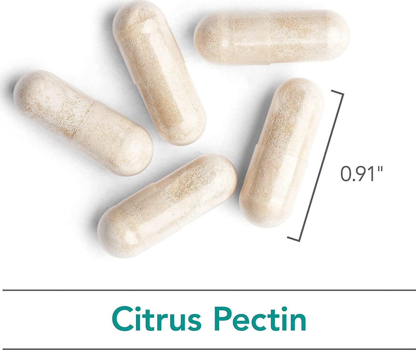 NutriCology Modified Citrus Pectin - Low Molecular Weight, Cleansing - 120 Vegetarian Capsules