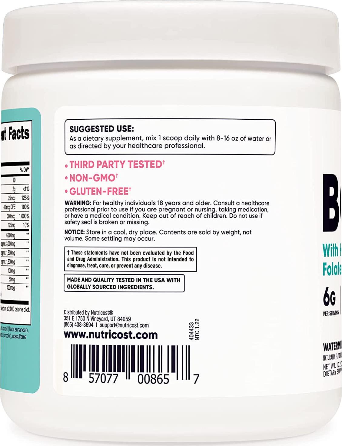 Nutricost Bcaa For Women - Formulated Specifically For Women - Non-Gmo And Gluten-Free