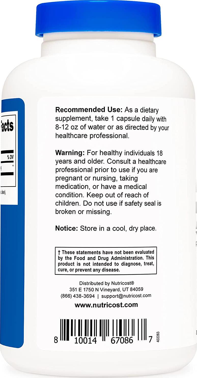 Nutricost Boron Capsules 5mg, 240 Veggie Capsules - Gluten Free, Non-GMO