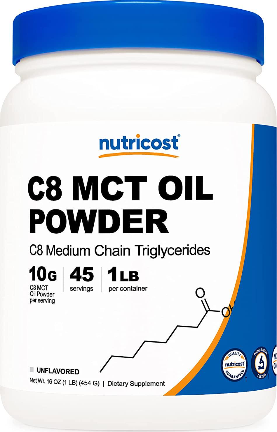 Nutricost C8 Mct Oil Powder - 95% C8 Mct Oil Powder