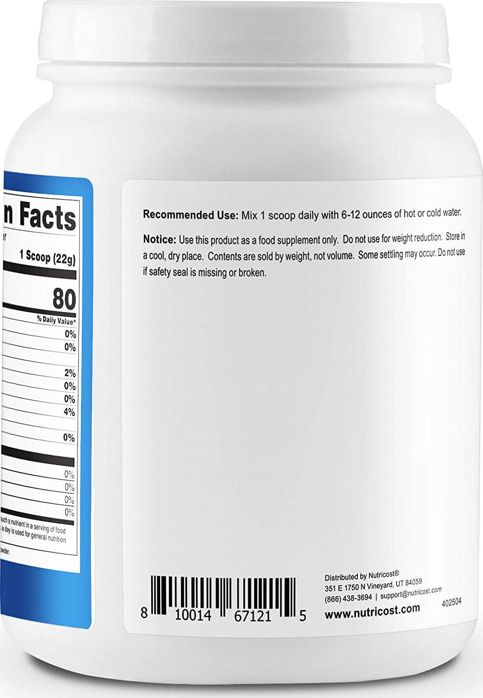 Nutricost Chicken Bone Broth Protein Powder (20 Serv) - Gluten Free and Non-GMO (Unflavored)