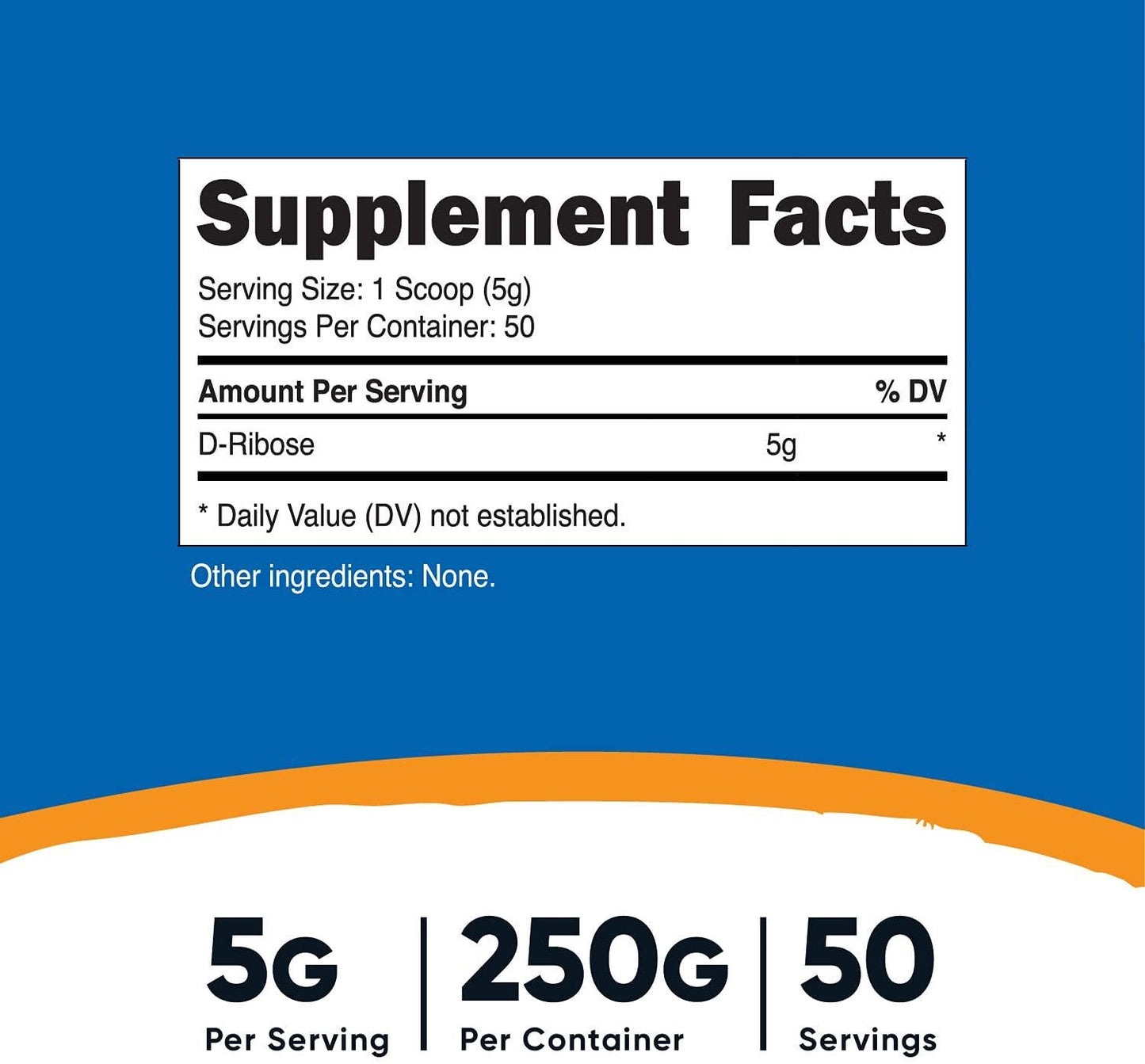 Nutricost D-Ribose Powder (250 Grams)
