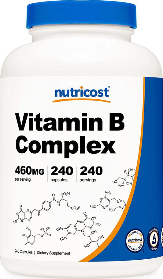 Nutricost High Potency Vitamin B Complex 460Mg, ules - With Vitamin C - Energy Complex