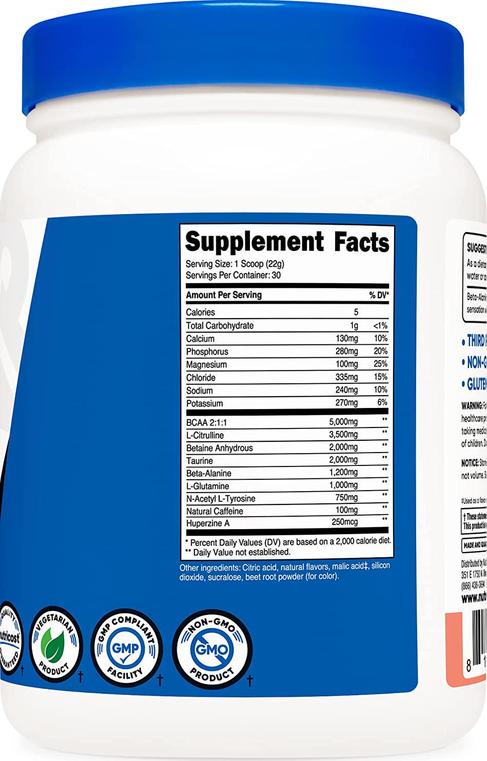 Nutricost Intra-Workout Powder, 30 Servings (Pink Lemonade) - Non-GMO, Gluten Free, Intraworkout Supplement