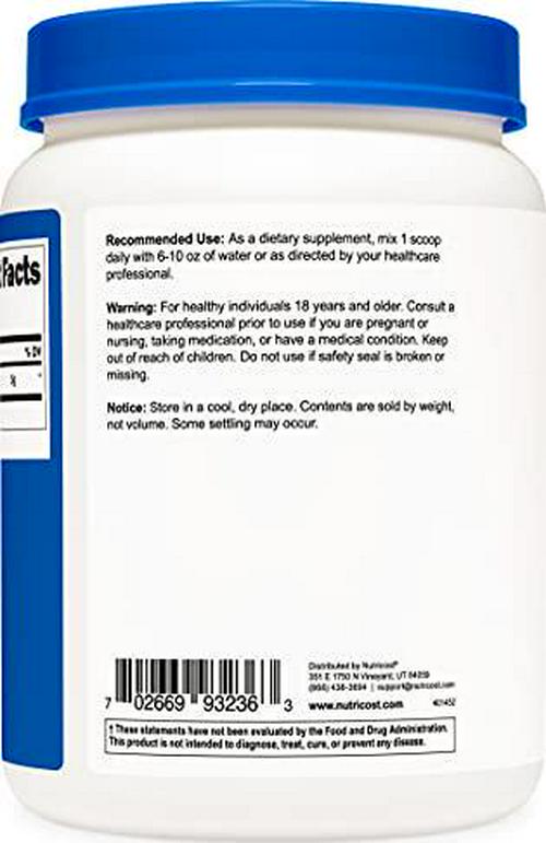 Nutricost L-Arginine Powder 1KG - Pure L-Arginine, 5g Per Serving