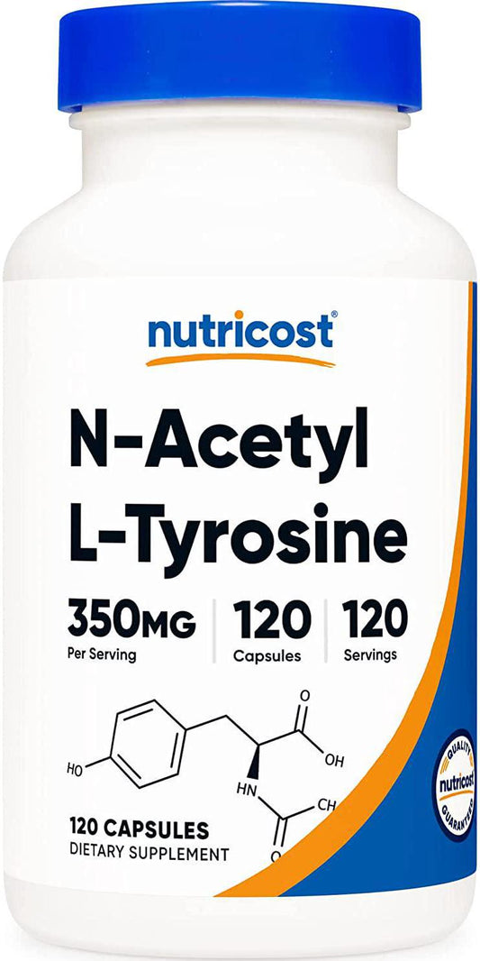 Nutricost N-Acetyl L-Tyrosine 350Mg, ules - Gluten Free, Non-Gmo