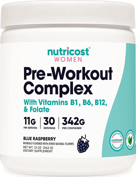 Nutricost Pre-Workout Powder for Women Blue Raspberry (30 Serv)