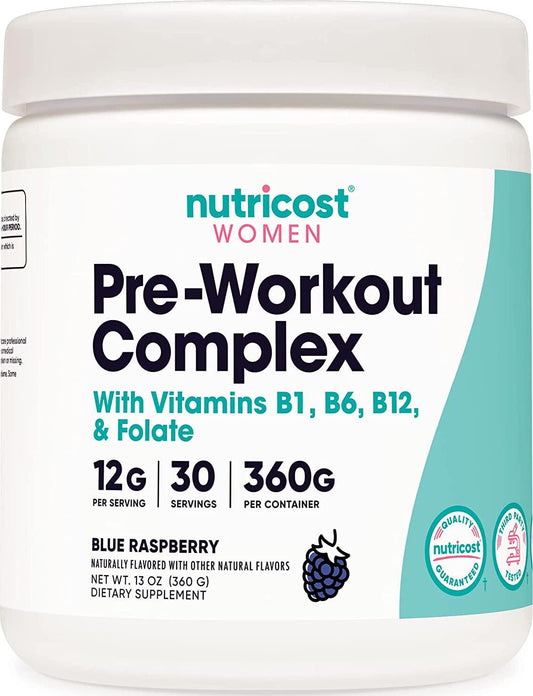 Nutricost Pre-Workout Powder for Women Blue Raspberry (30 Serv)
