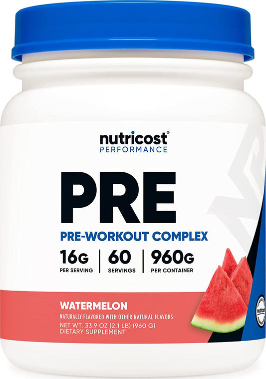 Nutricost Pre-Workout Complex Powder Watermelon (60 Serv)