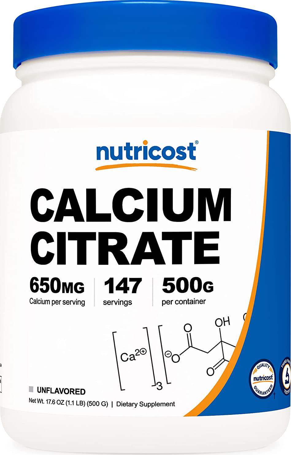Nutricost Pure Calcium Citrate Powder