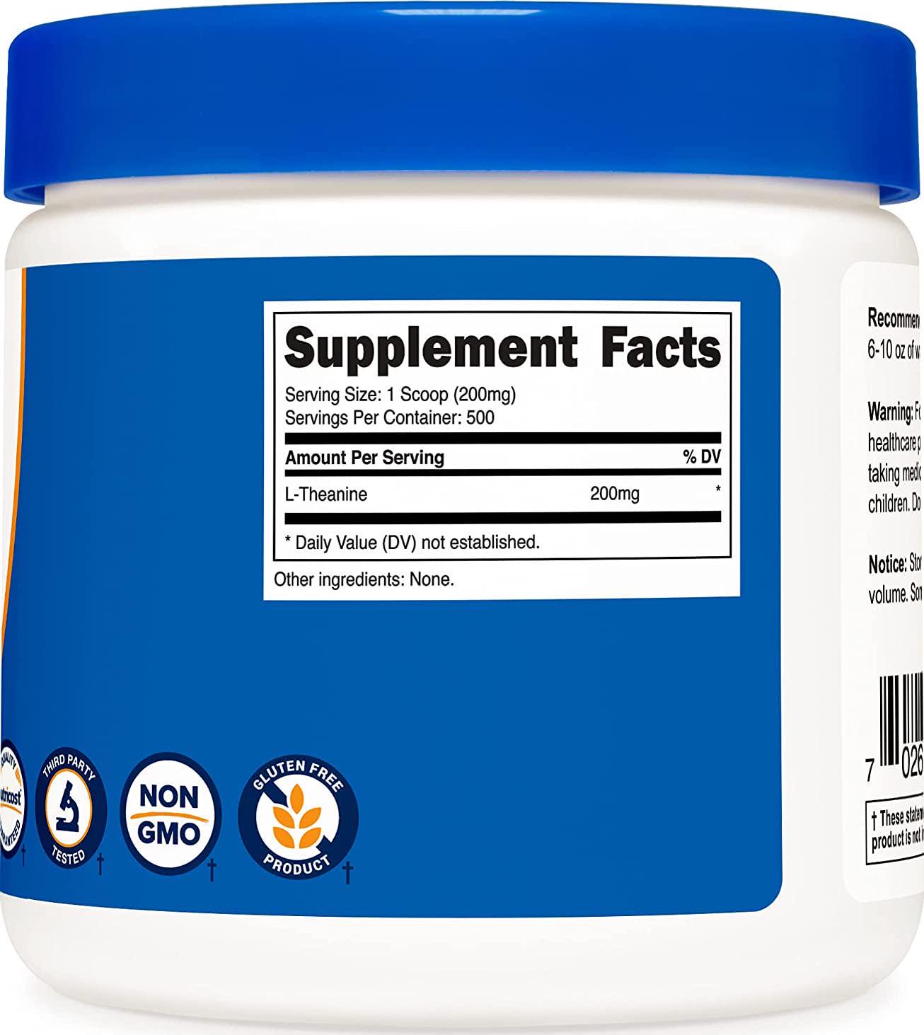 Nutricost Pure L-Theanine Powder