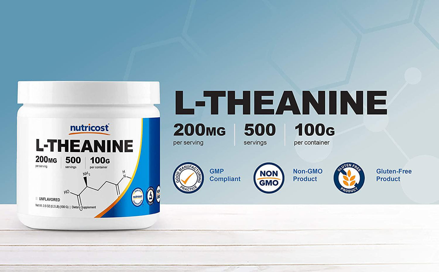 Nutricost Pure L-Theanine Powder