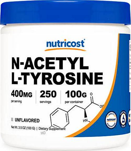 Nutricost Pure N-Acetyl L-Tyrosine (NALT) Powder 100 Grams