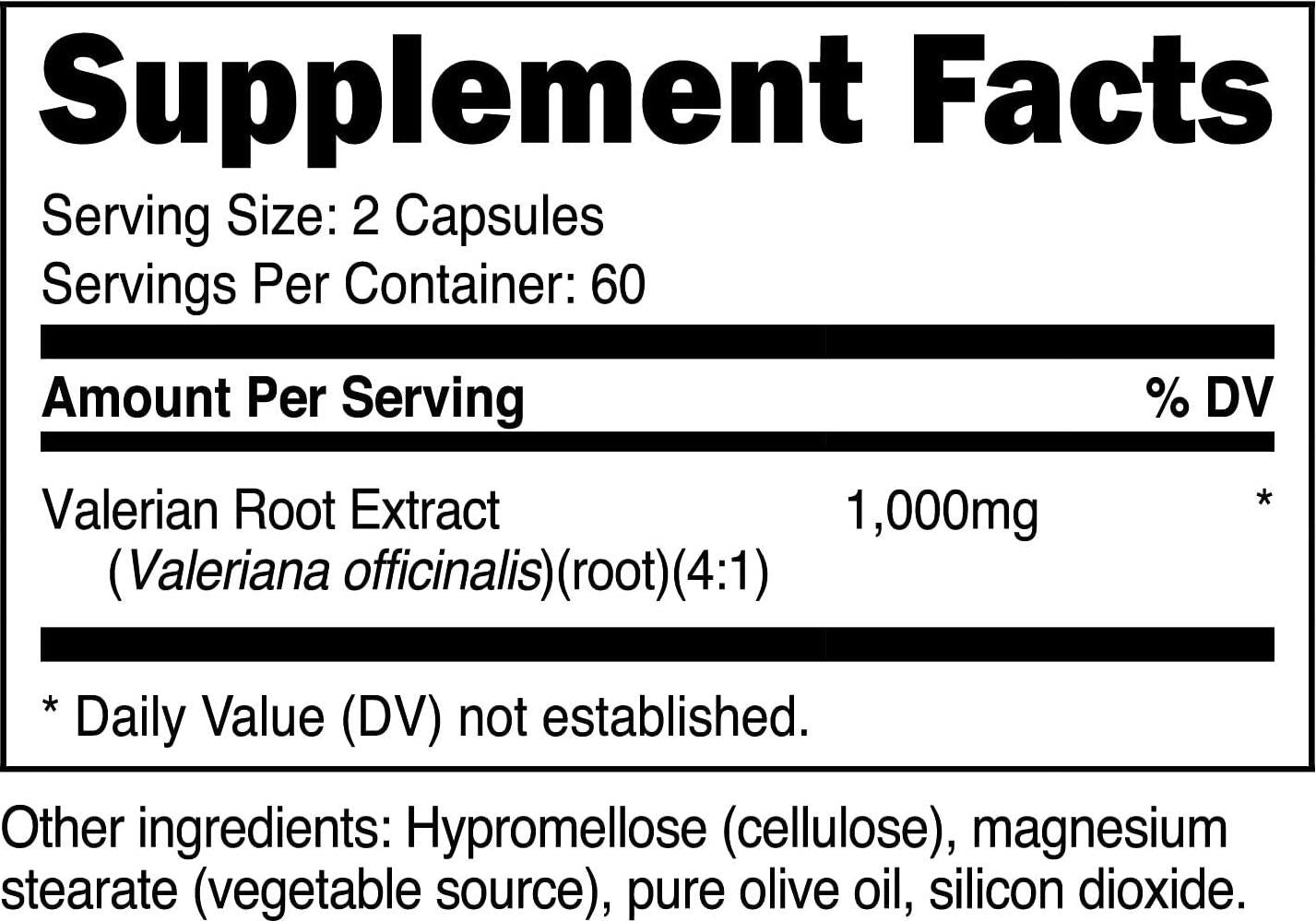 Nutricost Valerian Root Capsules 120 Capsules - Gluten Free And Non-Gmo
