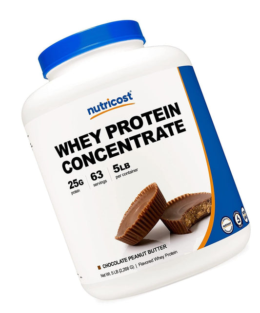 Nutricost Whey Protein Concentrate (Chocolate) 2LBS - Gluten Free and Non-GMO