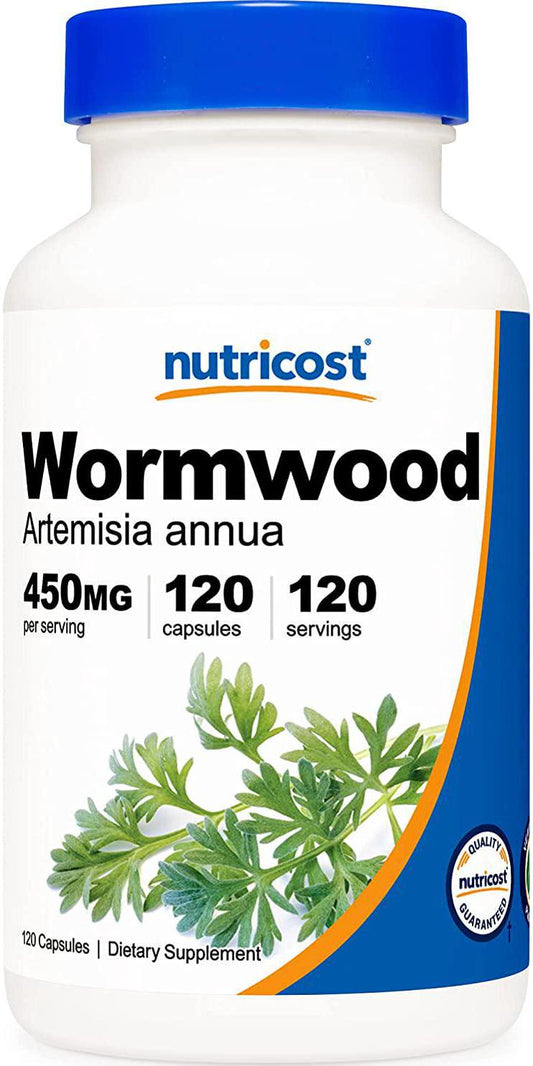 Nutricost Wormwood Capsules 450mg 120 Capsules - Veggie Caps, Gluten Free and Non-GMO