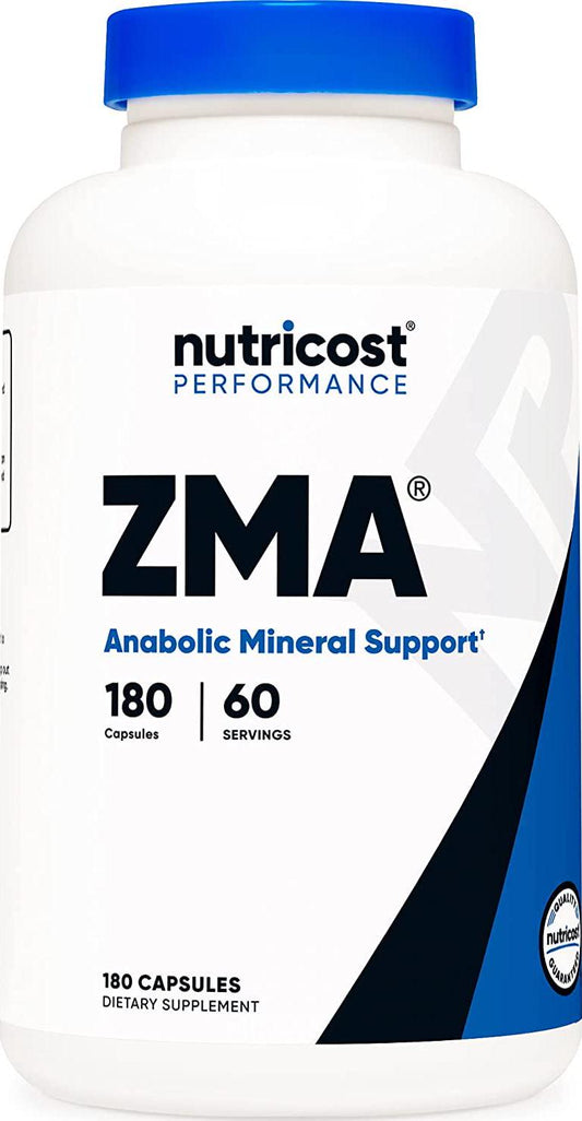 Nutricost ZMA 180 Capsules - Non-GMO and Gluten Free ZMA Supplement