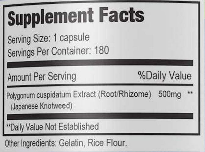 Nutrissence Resveratrol 500mg 180 Capsules