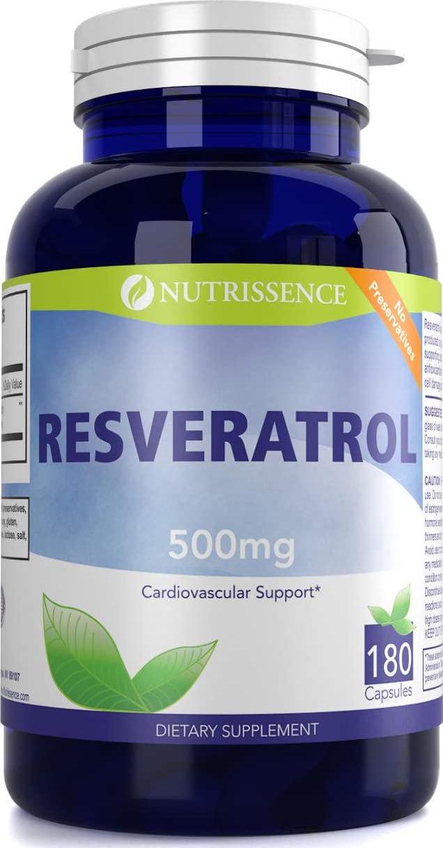 Nutrissence Resveratrol 500mg 180 Capsules