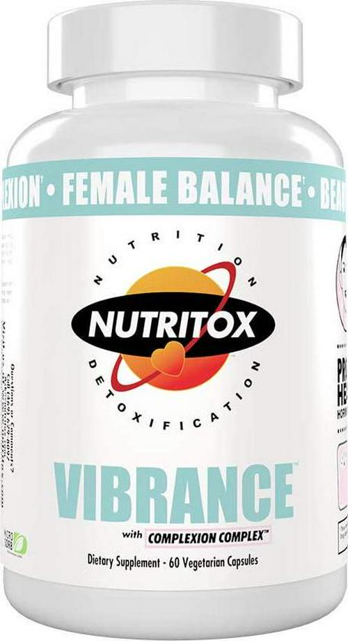Nutritox Vibrance - Hormonal Balance for Women to Promote Weight Management, Clear Skin, and Reduce Stress - Made with Unflavored Vegetarian Capsules (60 Count)