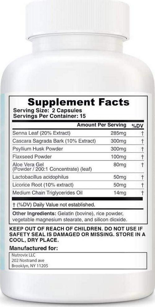 Nutrovix 15 Days Colon Cleanse, 30count