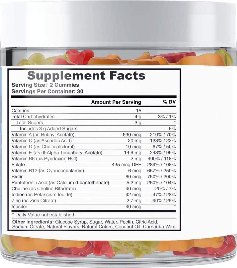 Nutrovix Children's Multivitamin Gummies for Boys, 60count
