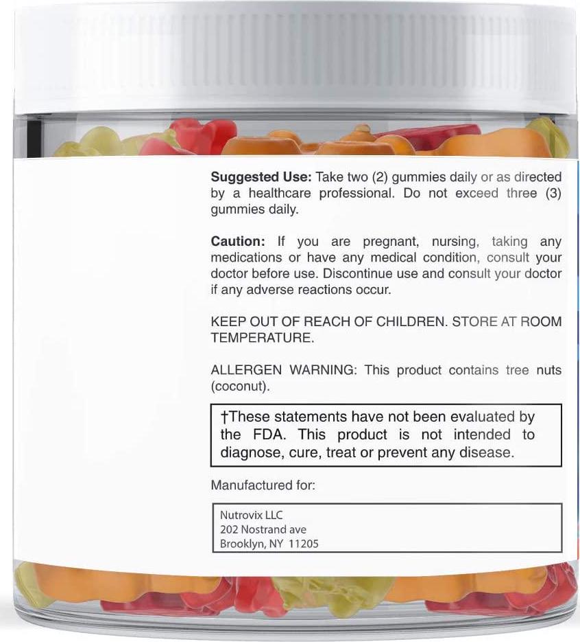 Nutrovix Children's Multivitamin Gummies for Boys, 60count