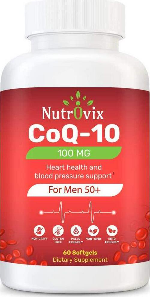 Nutrovix Coq-10 100mg for Men 50+, 60count
