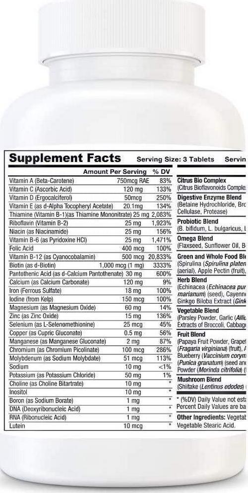 Nutrovix Whole Foods Multivitamins for Moms, 90count