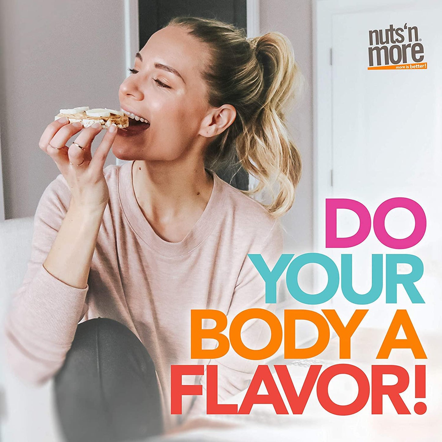 Nuts N More Dark Chocolate Almond Butter Spread, All Natural Keto Snack, Low Carb, Low Sugar, Gluten Free, Non-GMO, High Protein Flavored Nut Butter (15 oz Jar)