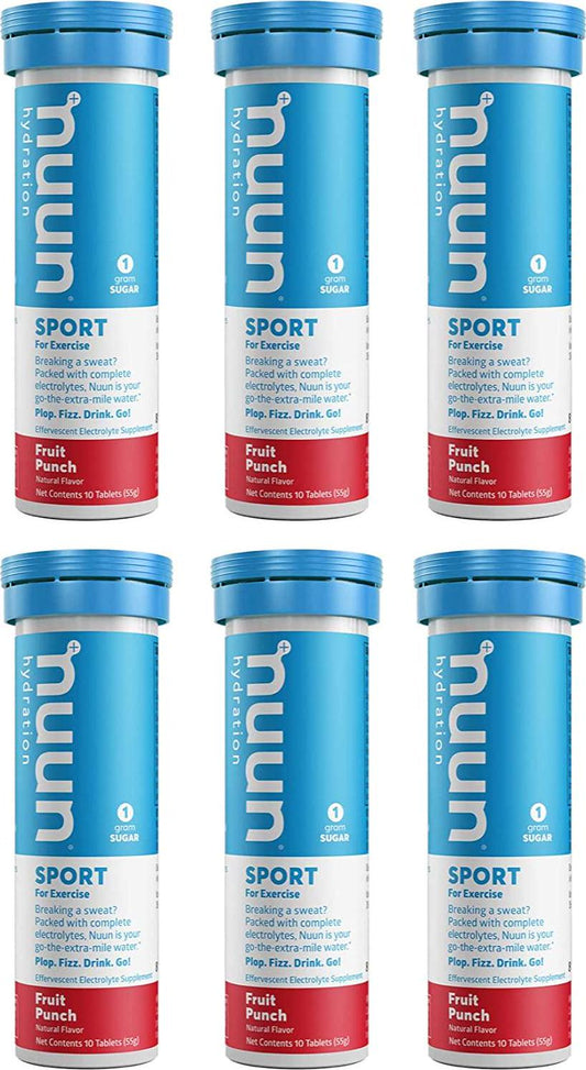 Nuun Active: Fruit Punch Electrolyte Enhanced Drink Tablets (6-Pack of 10)