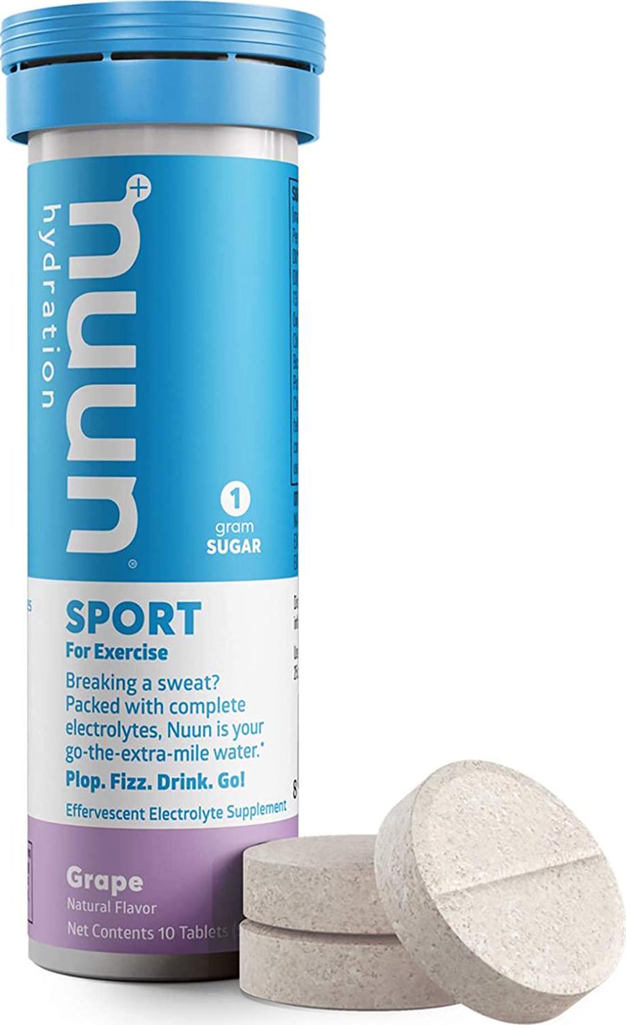 Nuun Active: Grape Electrolyte Enhanced Hydration Tablets (6 Tubes of 10 Tabs)