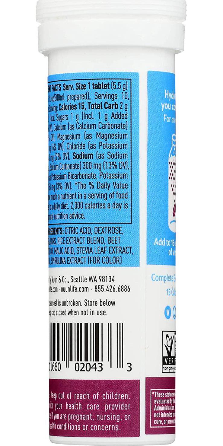 Nuun Active, Tri Berry, 10 ct