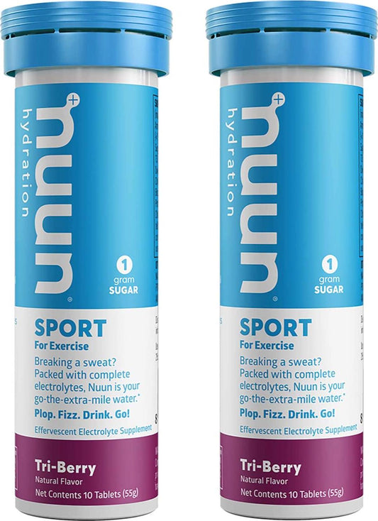 Nuun Active: Tri-Berry Electrolyte Enhanced Drink Tablets (2-Pack of 10 Tablets)