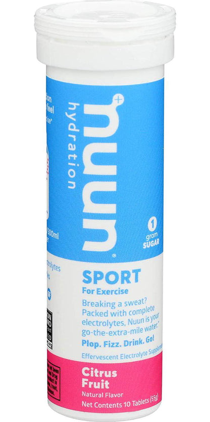 Nuun BEV TUBE TB, blue, Citrus Fruit, 10 Count