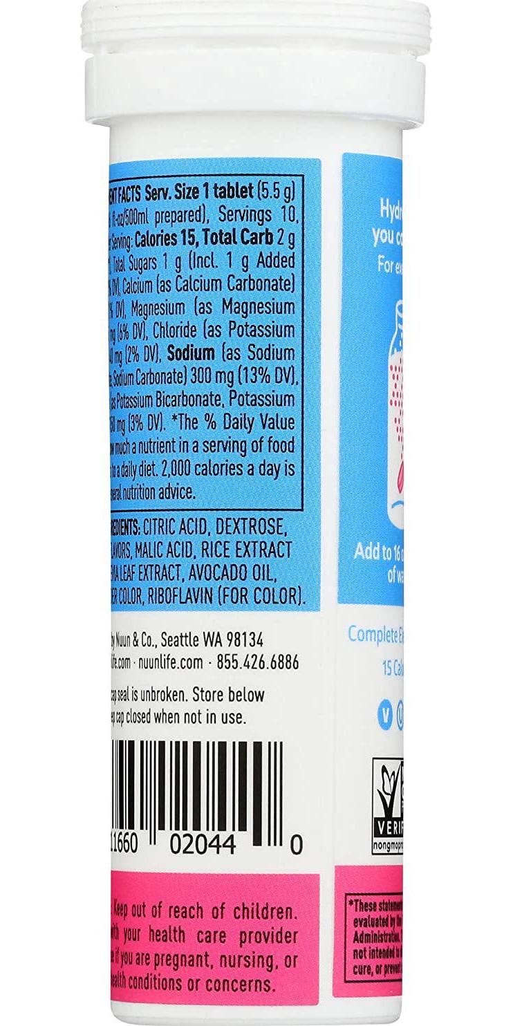 Nuun BEV TUBE TB, blue, Citrus Fruit, 10 Count