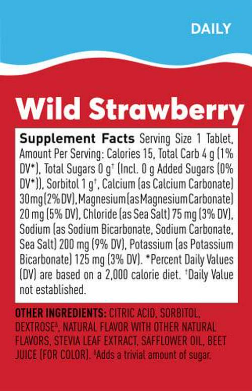 Nuun Daily: Wellness Hydration with Electrolytes, Wild Strawberry, Box of 8 Tubes (80 Count)