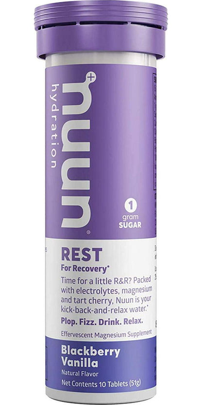 Nuun, Drink Tab Rest for Recovery BlackBerry Vanilla, 10 Count