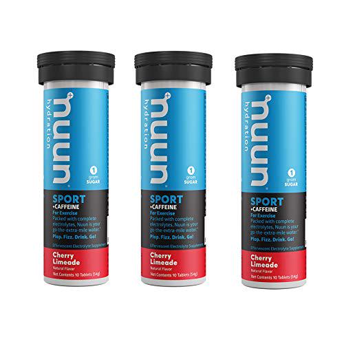 Nuun Energy: Cherry Limeade Electrolyte + Caffeine Tablets (3 Tubes of 10 Tabs)3