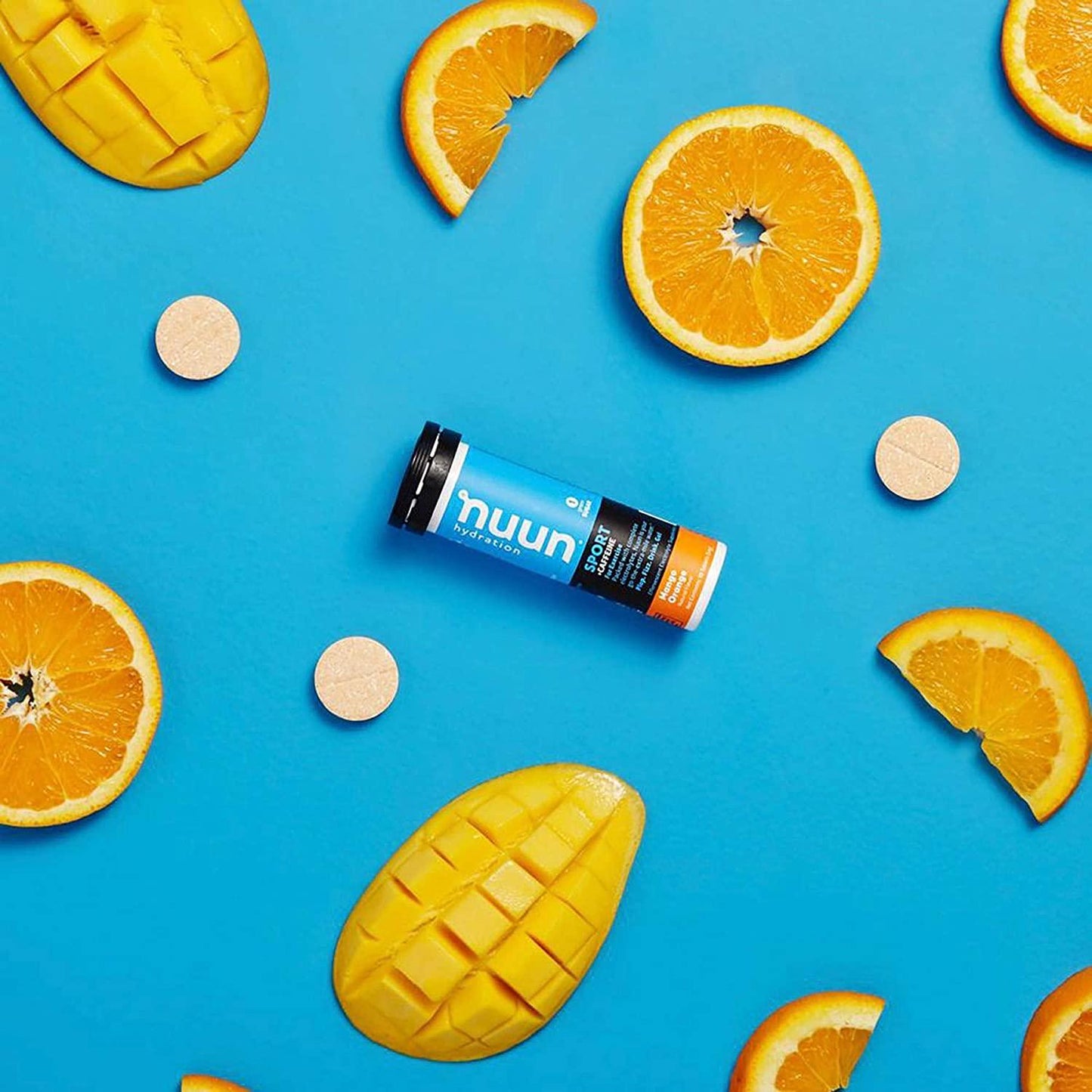 Nuun Energy: Mango Orange Electrolyte + Caffeine Drink Tabs (6 Tubes of 10 Tabs)