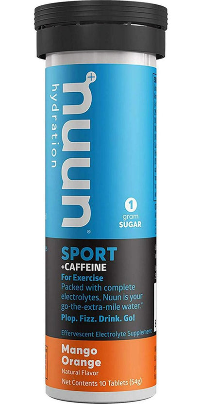 Nuun Energy: Mango Orange Electrolyte + Caffeine Drink Tabs (2 Tubes of 10 Tabs)