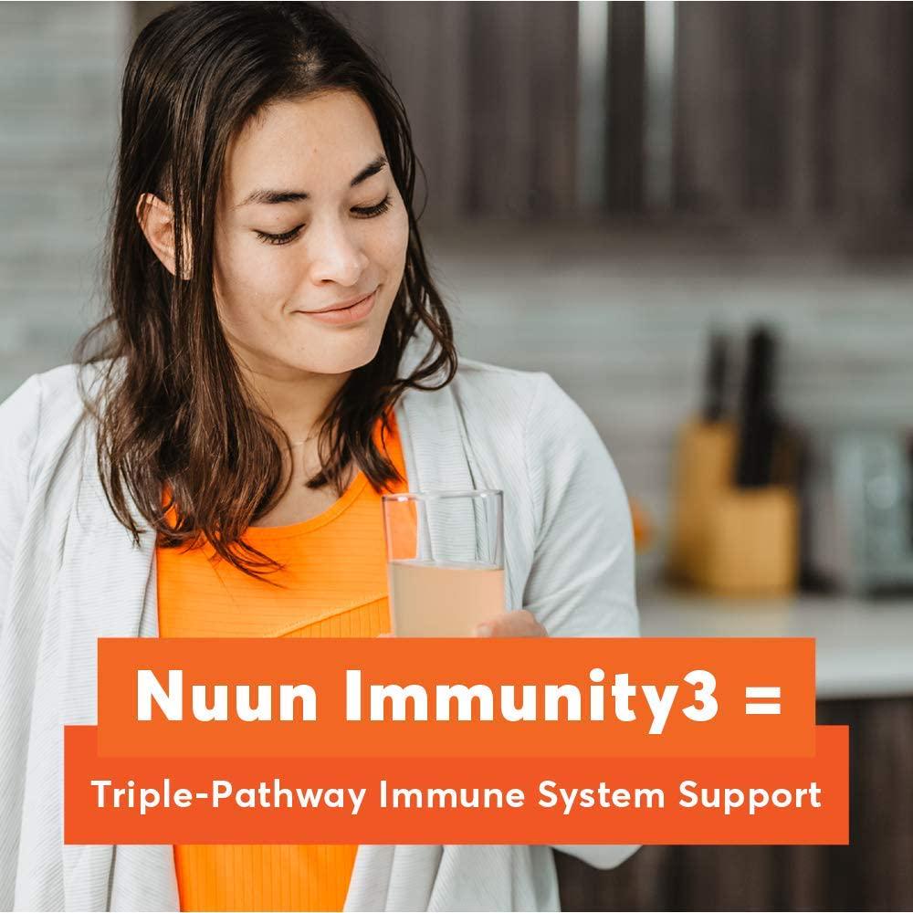 Nuun Immunity3, Electrolyte powder, Elderberry, Vitamins, Prebiotics, Zinc, Super Berry, 14 count
