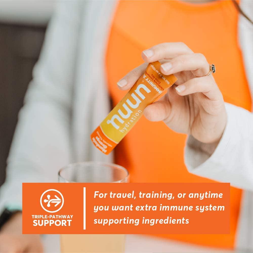 Nuun Immunity3, Electrolyte powder, Elderberry, Vitamins, Prebiotics, Zinc, Super Berry, 14 count
