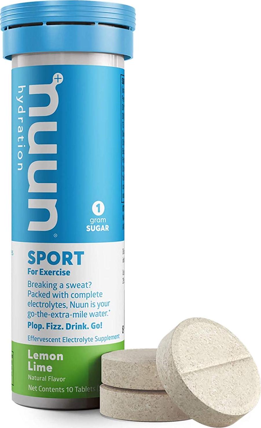 Nuun Lemon Lime Electrolyte Enhanced Drink Tablets(3-Pack of 10 Tablets)