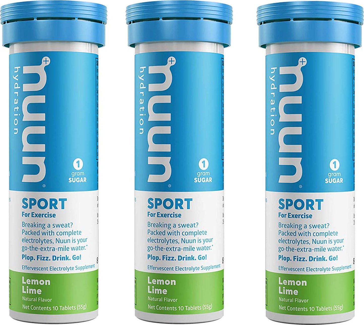 Nuun Lemon Lime Electrolyte Enhanced Drink Tablets(3-Pack of 10 Tablets)