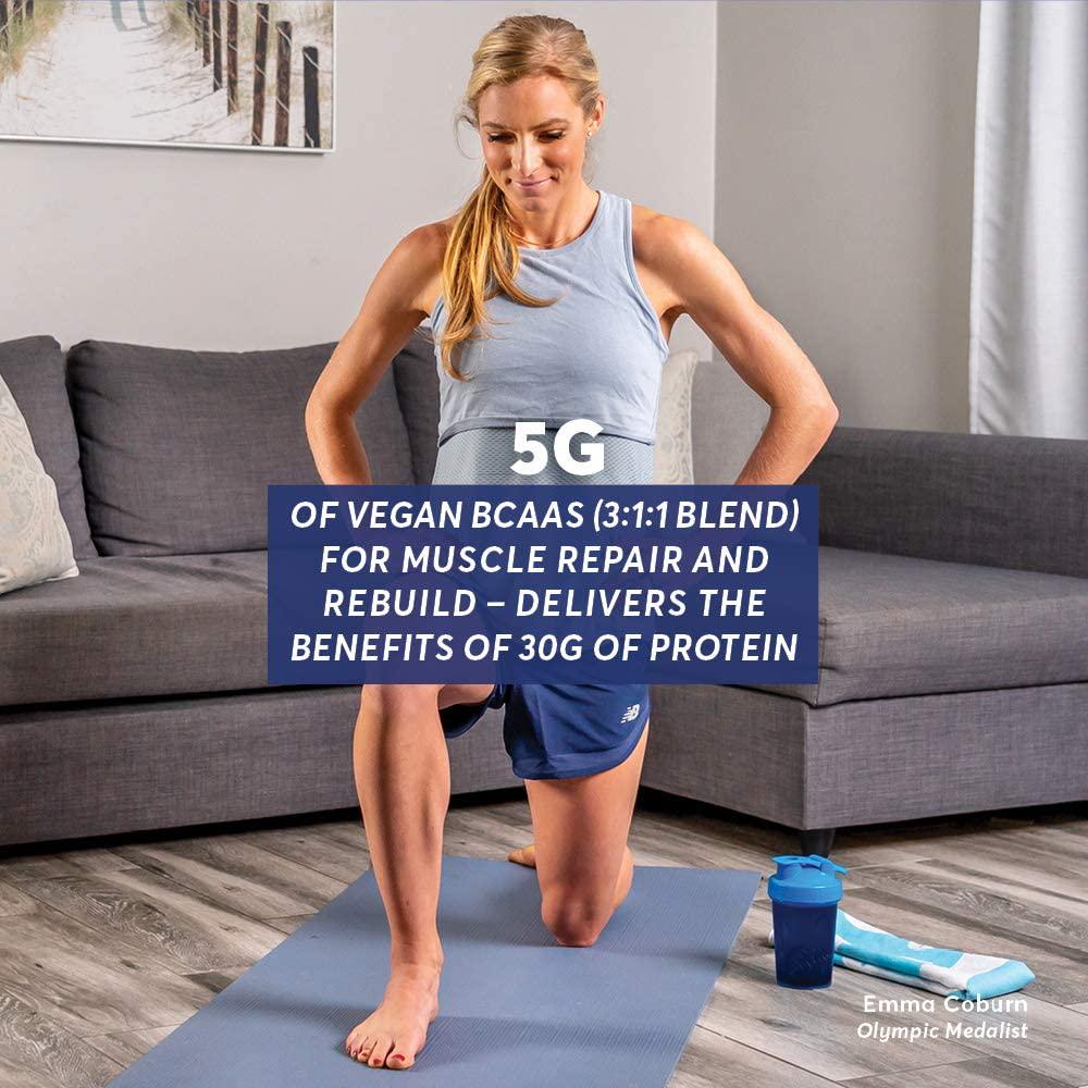 Nuun Recover | Post-Workout Drink | Vegan BCAAs, Electrolytes, L-Glutamine (BlackBerry Lemon, 20 Servings - Canister)